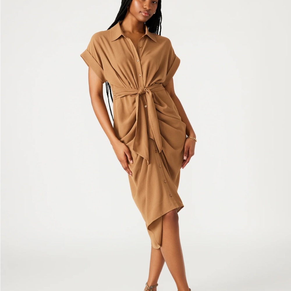 Steve Madden Chocolate Short Sleeve Dress